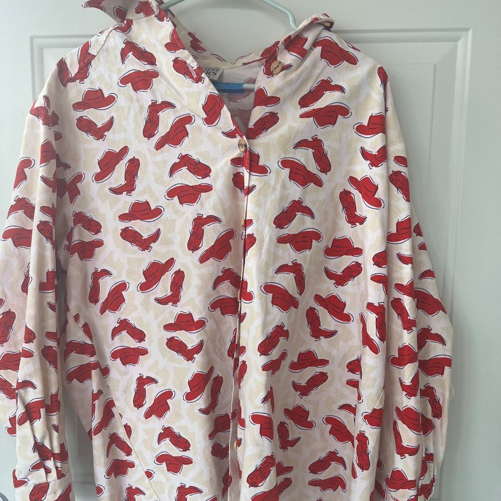 Jackson Hole Traders- Funky Western shirt- Size M